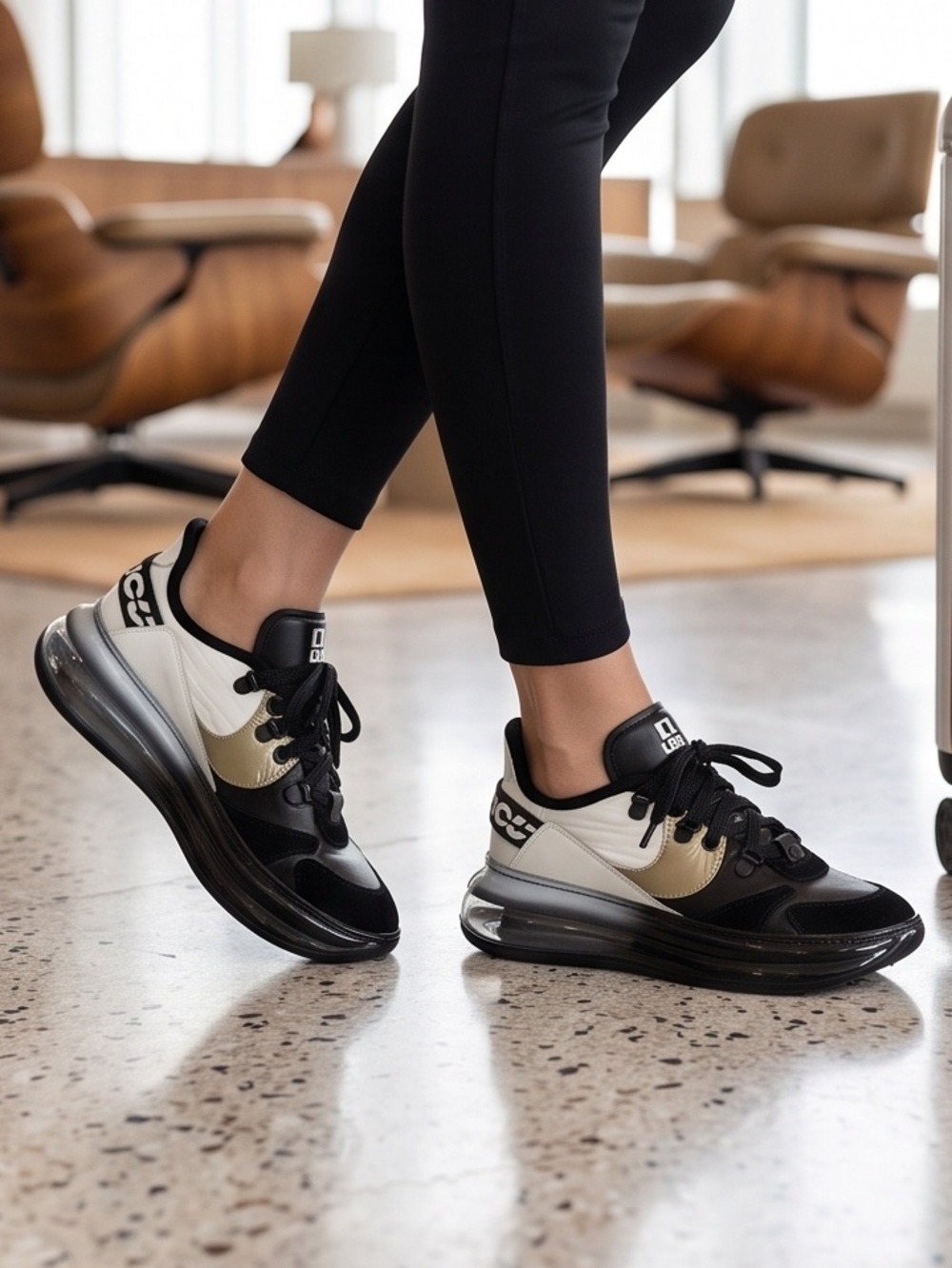 LORIBLU 🇮🇹 WOMEN'S LEATHER COMFORT FASHION SNEAKERS